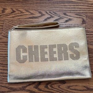 Gold Cheers Clutch